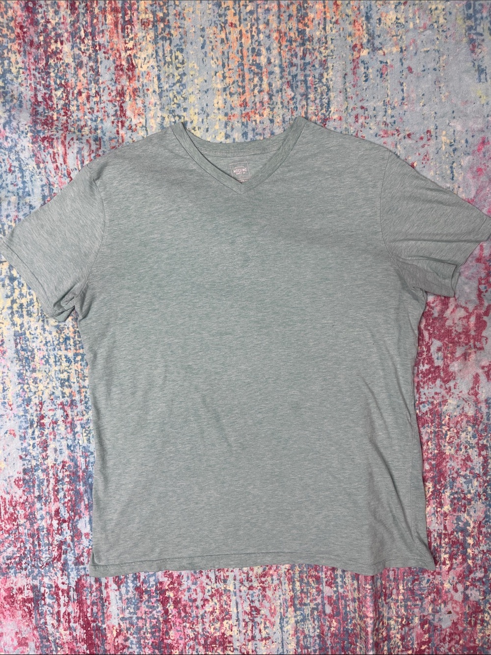 Mossimo Supply Co. Light teal  V-Neck Tee